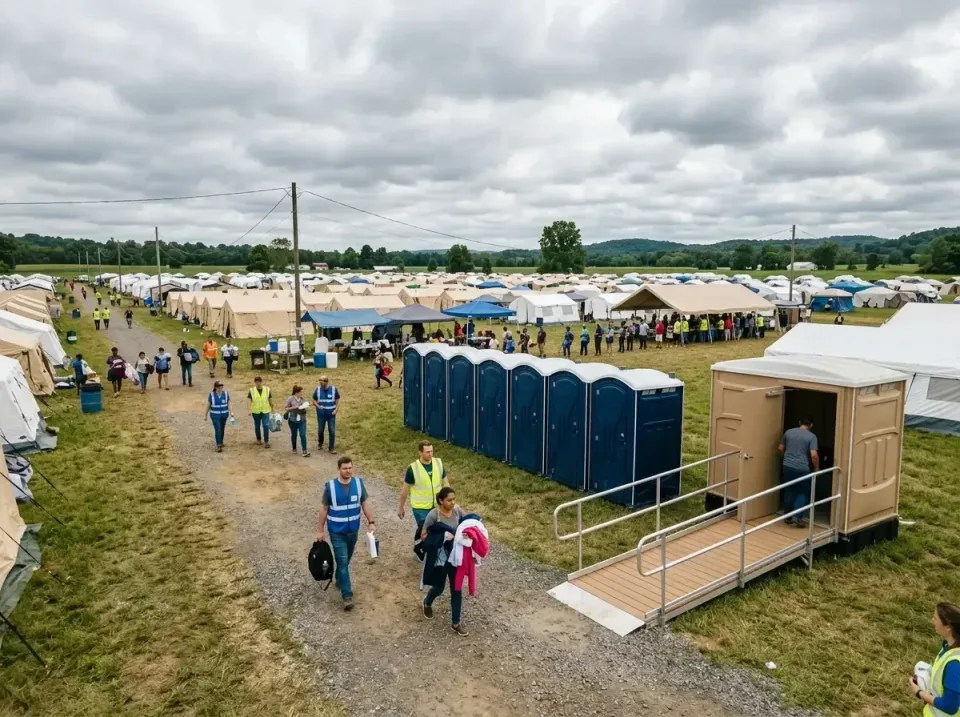 disaster-relief-camp-restrooms-010 — frequently asked questions, Dumpster & Portable Bathrooms Rental in Centerville, IN